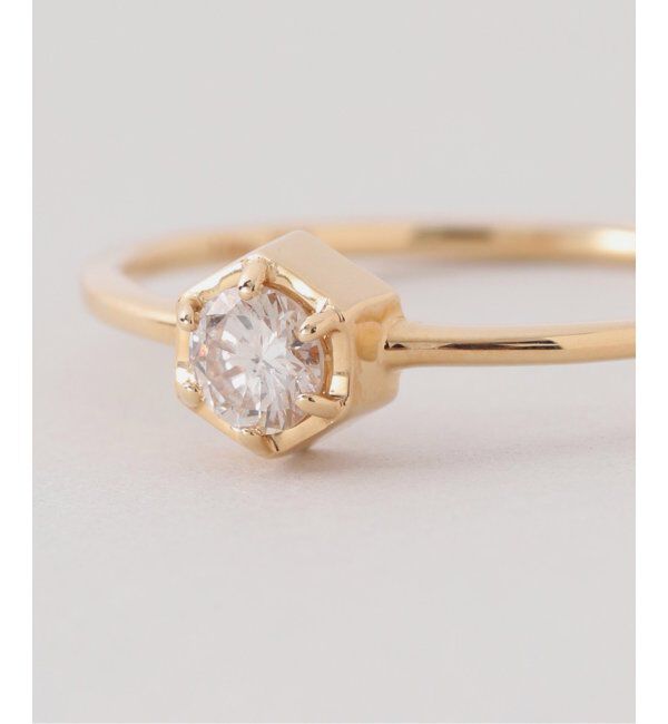 Lilas by Spick&Span「0.18ct六角ダイヤリング K18」|リング|