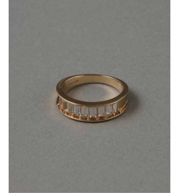 Lilas by Spick&Span「ホワイトトパーズバケット9ピースリング K10」|リング|ゴールド