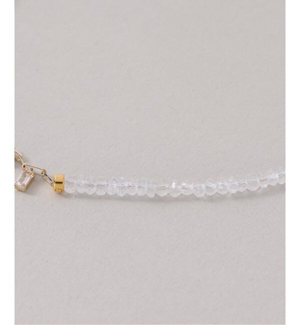 Lilas by Spick&Span「トパーズビーズチェーンモチーフネックレス K10」|ネックレス|