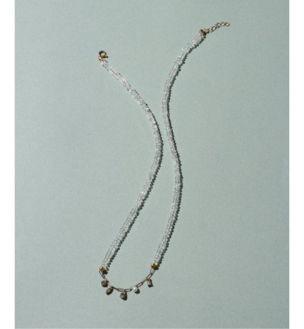 Lilas by Spick&Span「トパーズビーズチェーンモチーフネックレス K10」|ネックレス|