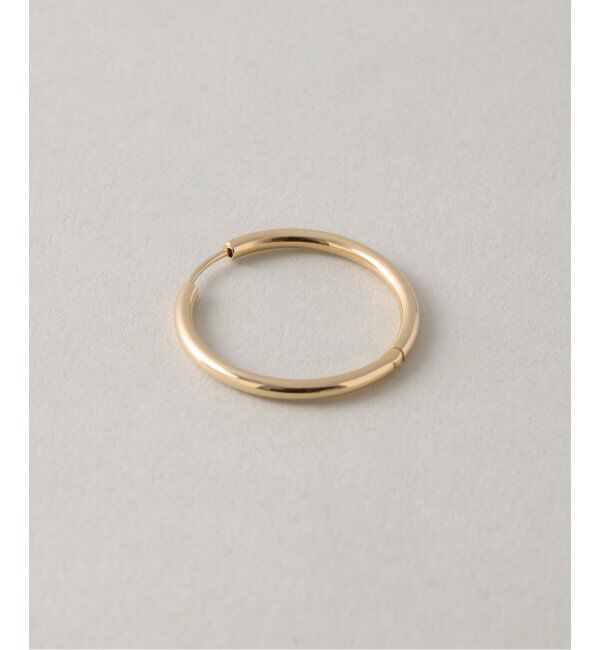 Lilas by Spick&Span「ハーフオープンフープピアスL K18(両耳)」|ピアス|