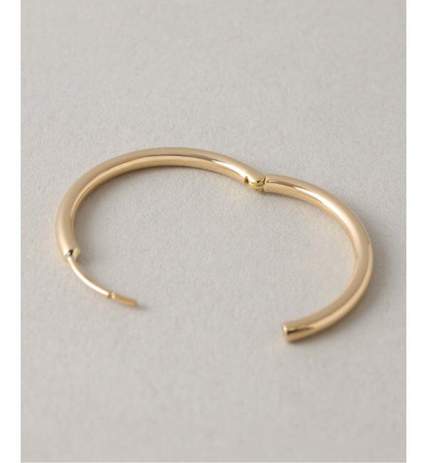 Lilas by Spick&Span「ハーフオープンフープピアスL K18(両耳)」|ピアス|