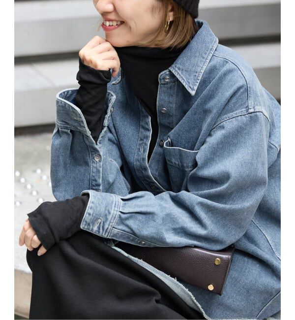 FRAMeWORK「コットンシルクMixタートルネック」|Tシャツ・カットソー|ブラック