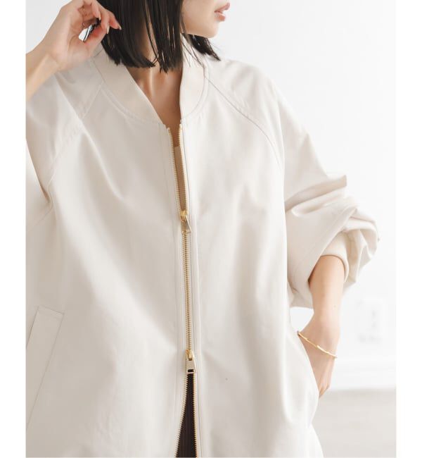 NOBLE「ハイツイストダブルクロスMA-1ブルゾン」|ブルゾン・スタジャン|