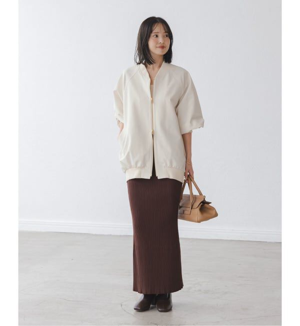 NOBLE「ハイツイストダブルクロスMA-1ブルゾン」|ブルゾン・スタジャン|