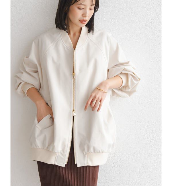 NOBLE「ハイツイストダブルクロスMA-1ブルゾン」|ブルゾン・スタジャン|