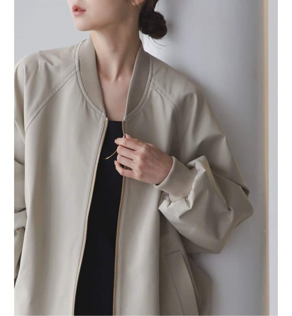 NOBLE「ハイツイストダブルクロスMA-1ブルゾン」|ブルゾン・スタジャン|カーキ