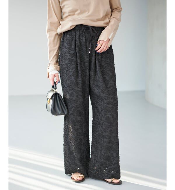 Spick and Span「《WEB限定》シアージャガードイージーパンツ」|その他|