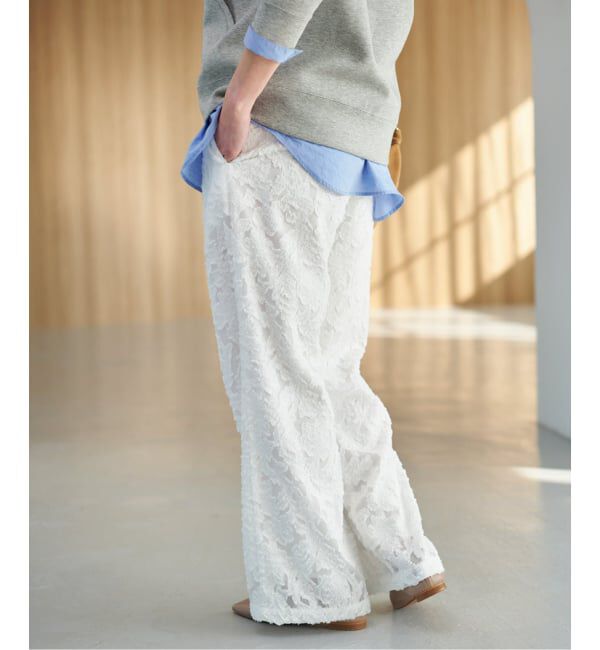 Spick and Span「《追加》シアージャガードイージーパンツ」|その他|