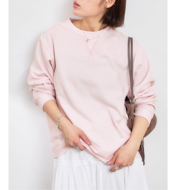 U by SPICK&SPAN「ロングスリーブライトスウェット」|スウェット・ジャージ|ピンク