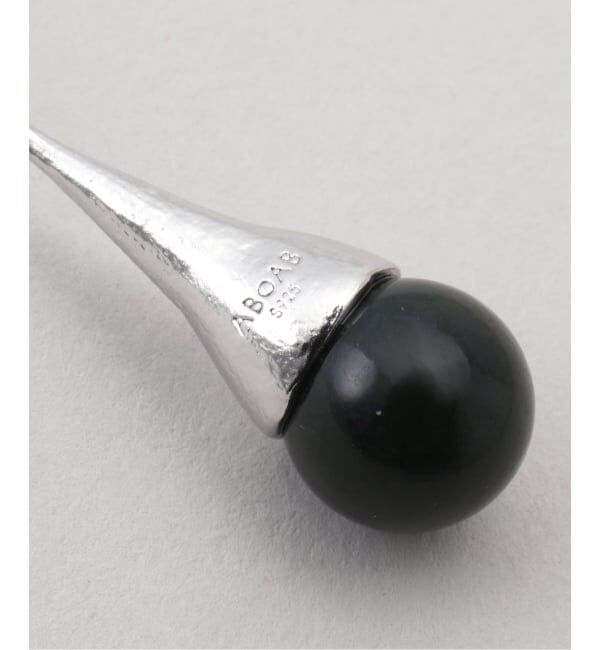 FRAMeWORK「ABOAB/アボアブ　モスアガット ドリップロングピアス」|ピアス|