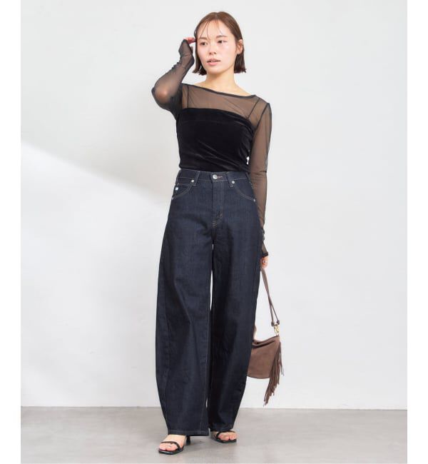 U by SPICK&SPAN「SOMETHING / サムシング HANA CURVE TAPERED」|デニム|