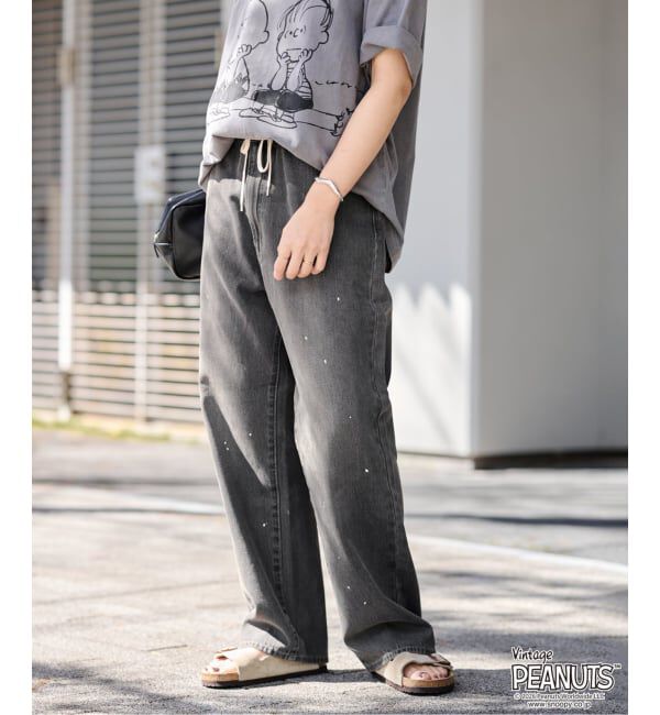 FRAMeWORK「JOHNBULL/ジョンブル デニムワイドイージーパンツ」|デニム|