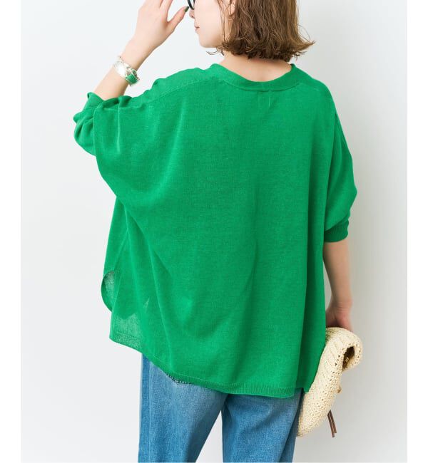 Spick and Span「《新色有り / 追加》コットンリネンギマオーバーサイズカーディガン」|カーディガン|