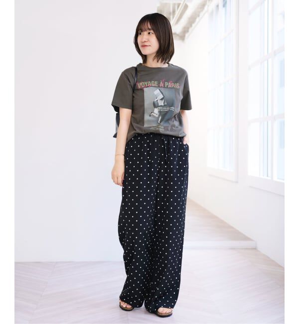 U by SPICK&SPAN「《予約》TRICOMER/トリコメル VOYAGE A PARIS GIRL TEE」|Tシャツ・カットソー|
