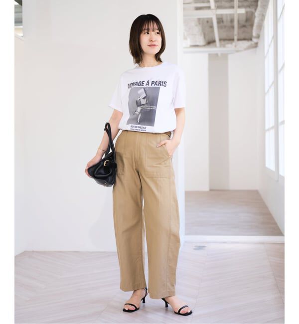 U by SPICK&SPAN「《予約》TRICOMER/トリコメル VOYAGE A PARIS GIRL TEE」|Tシャツ・カットソー|