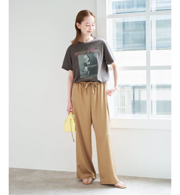 U by SPICK&SPAN「《予約》TRICOMER/トリコメル VOYAGE A PARIS GIRL TEE」|Tシャツ・カットソー|