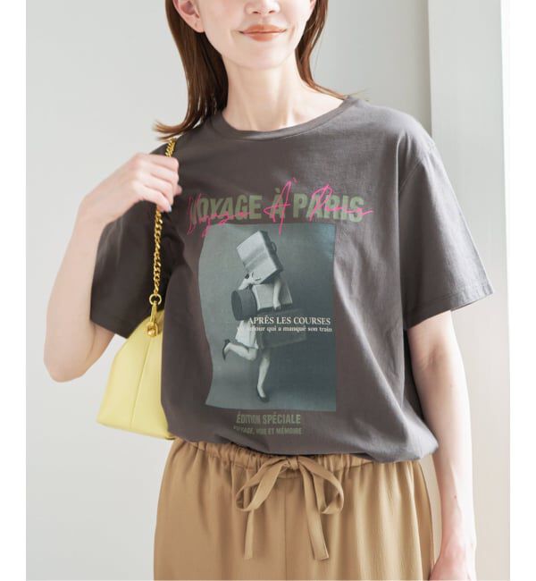 U by SPICK&SPAN「《予約》TRICOMER/トリコメル VOYAGE A PARIS GIRL TEE」|Tシャツ・カットソー|