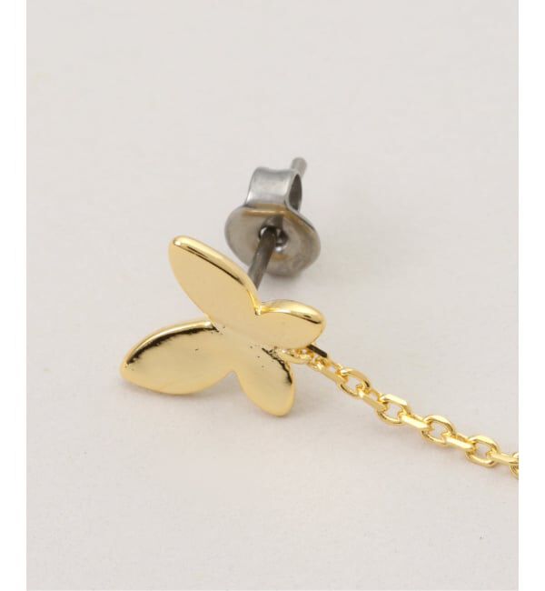  「STELLAR HOLLYWOOD/ステラハリウッド バタフライロングピアス」|ピアス|