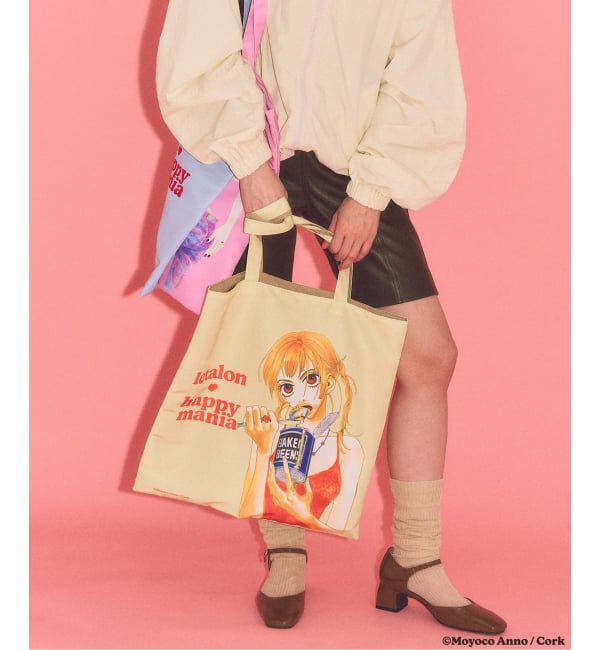  「LE TALON&times;HAPPY MANIA リバーシブルトート」|トートバッグ|イエロー