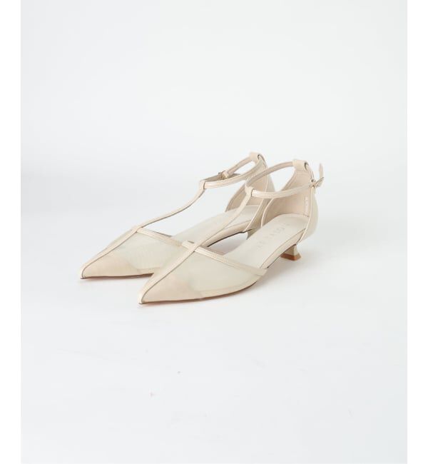  「《追加予約2》3.5cmTストラップシアーパンプス」|パンプス|