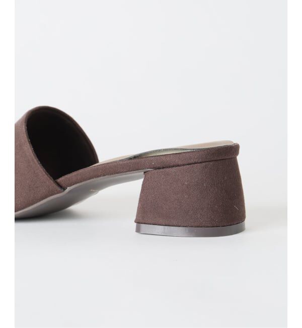  「《予約》MIRAI MATSUDA&times;LE TALON 4cmスクエアスエードミュール」|サンダル|