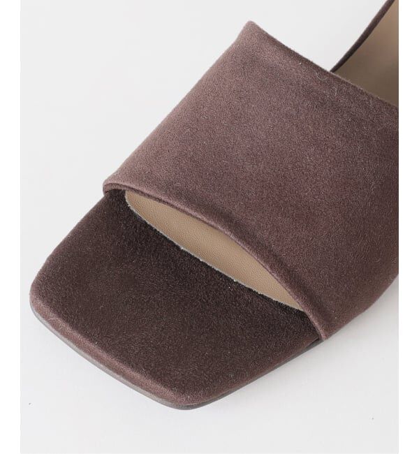  「《予約》MIRAI MATSUDA&times;LE TALON 4cmスクエアスエードミュール」|サンダル|