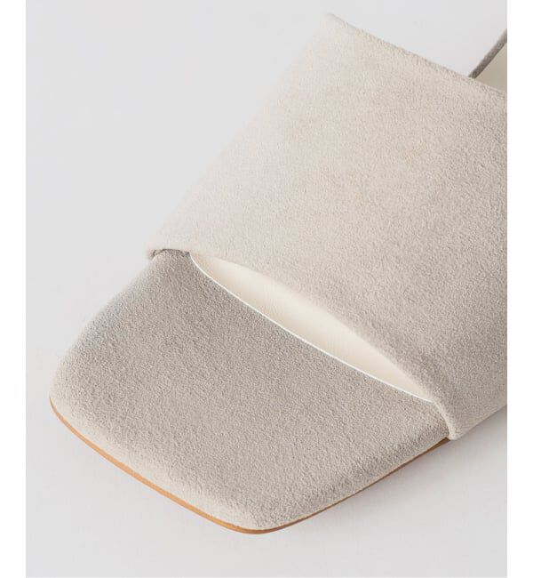  「《予約》MIRAI MATSUDA&times;LE TALON 4cmスクエアスエードミュール」|サンダル|