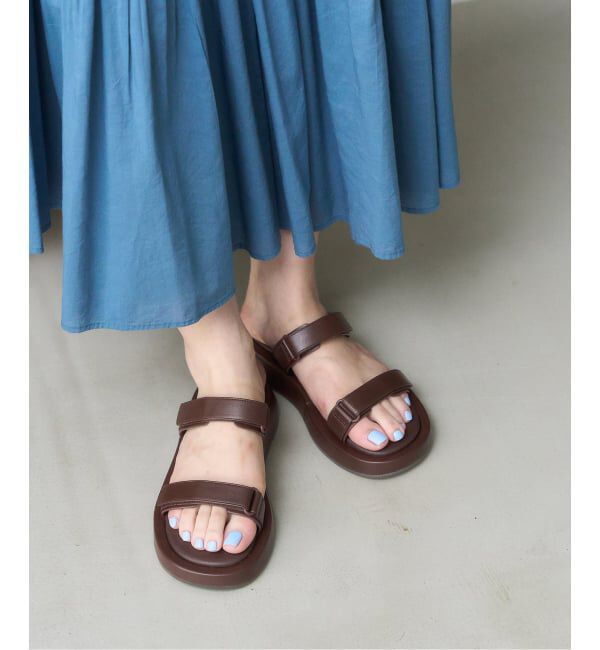  「《予約》MIRAI MATSUDA&times;LE TALONアツゾコWベルトミュールサンダル」|サンダル|