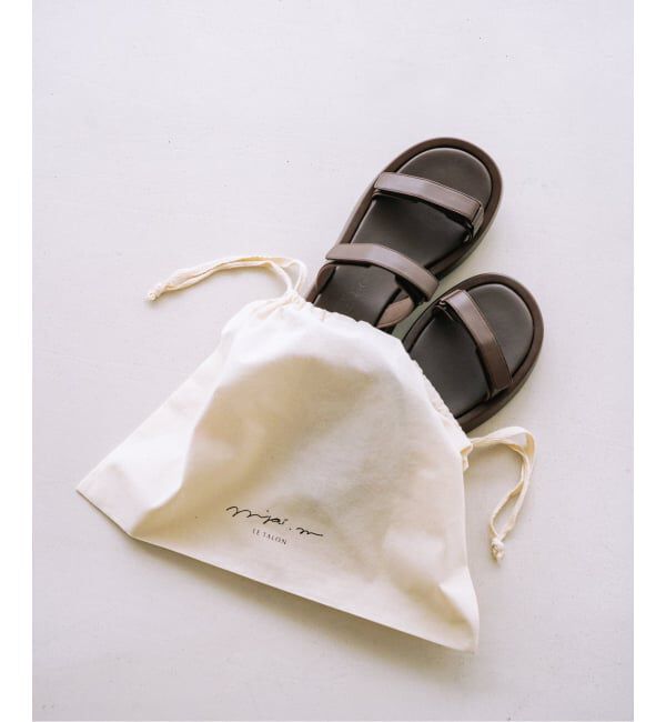  「《予約》MIRAI MATSUDA&times;LE TALONアツゾコWベルトミュールサンダル」|サンダル|