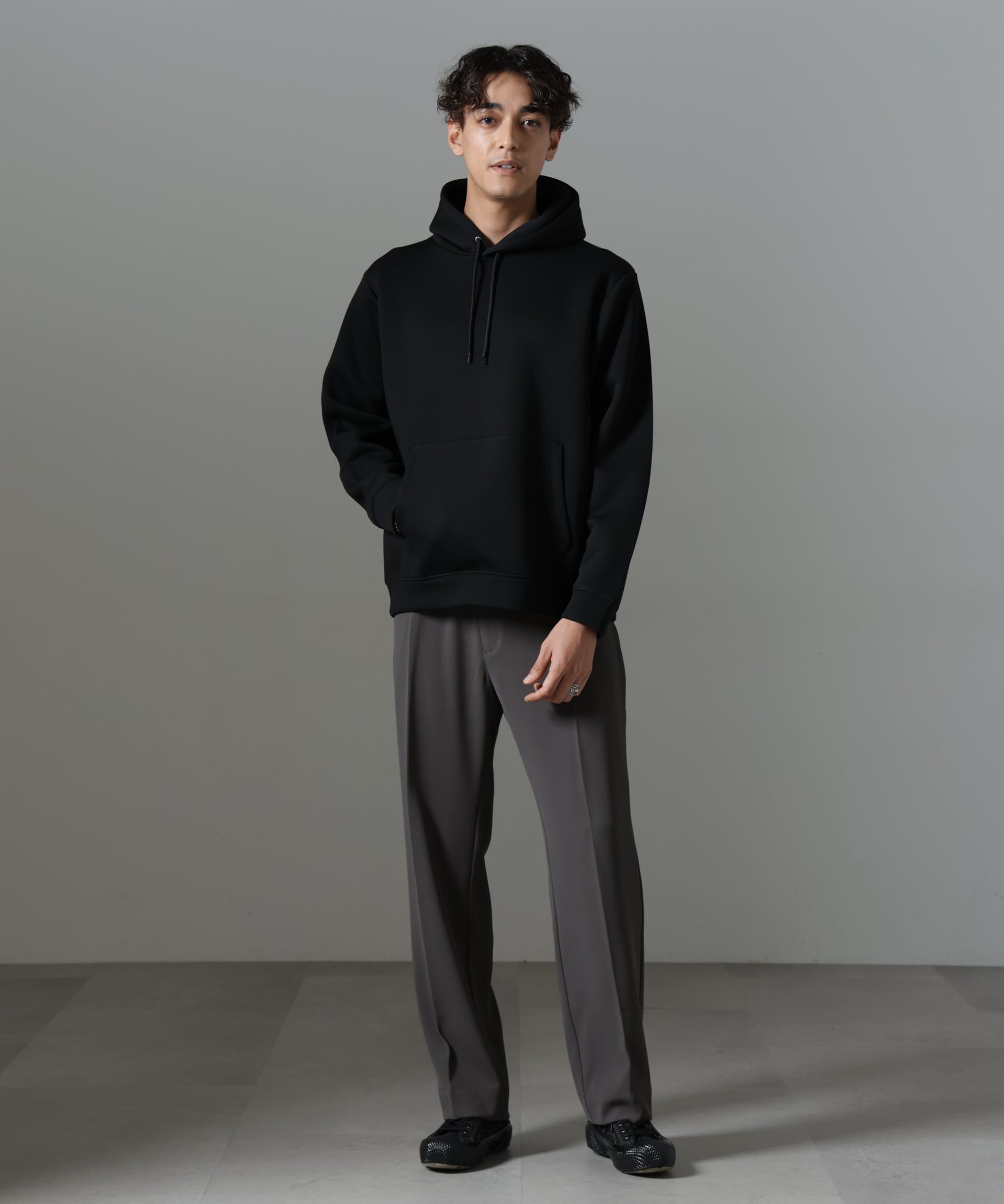 nano･universe「ドレープ ストレートスラックス(セットアップ可)」|チノ|