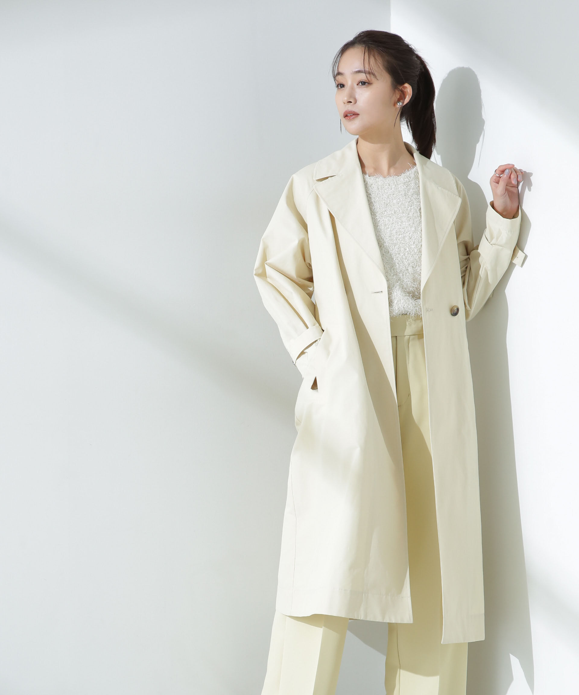 nano･universe「撥水加工コットンナイロンバックギャザーコート」|その他|