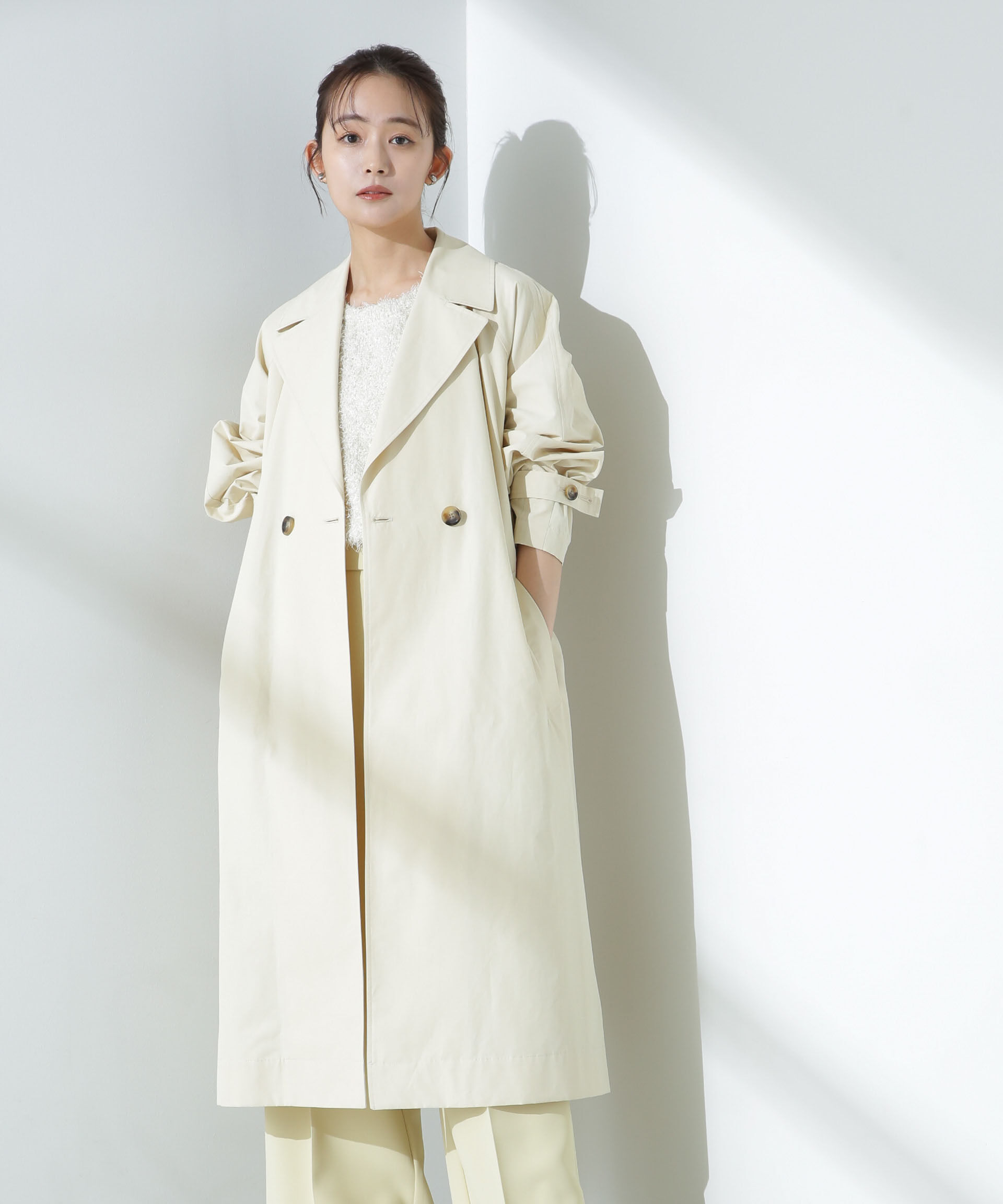 nano･universe「撥水加工コットンナイロンバックギャザーコート」|その他|