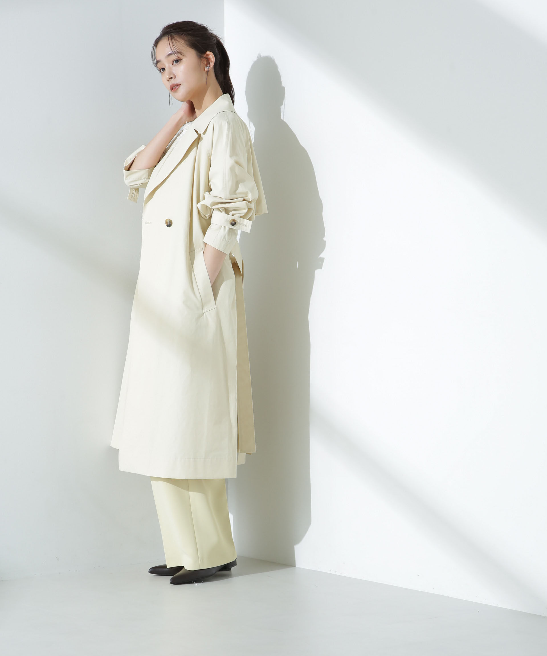 nano･universe「撥水加工コットンナイロンバックギャザーコート」|その他|