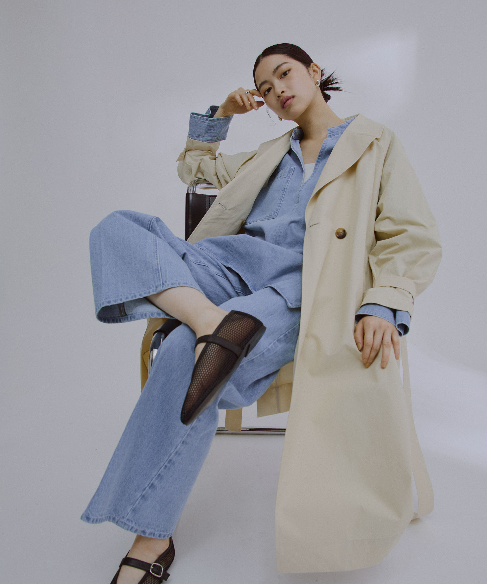 nano･universe「撥水加工コットンナイロンバックギャザーコート」|その他|