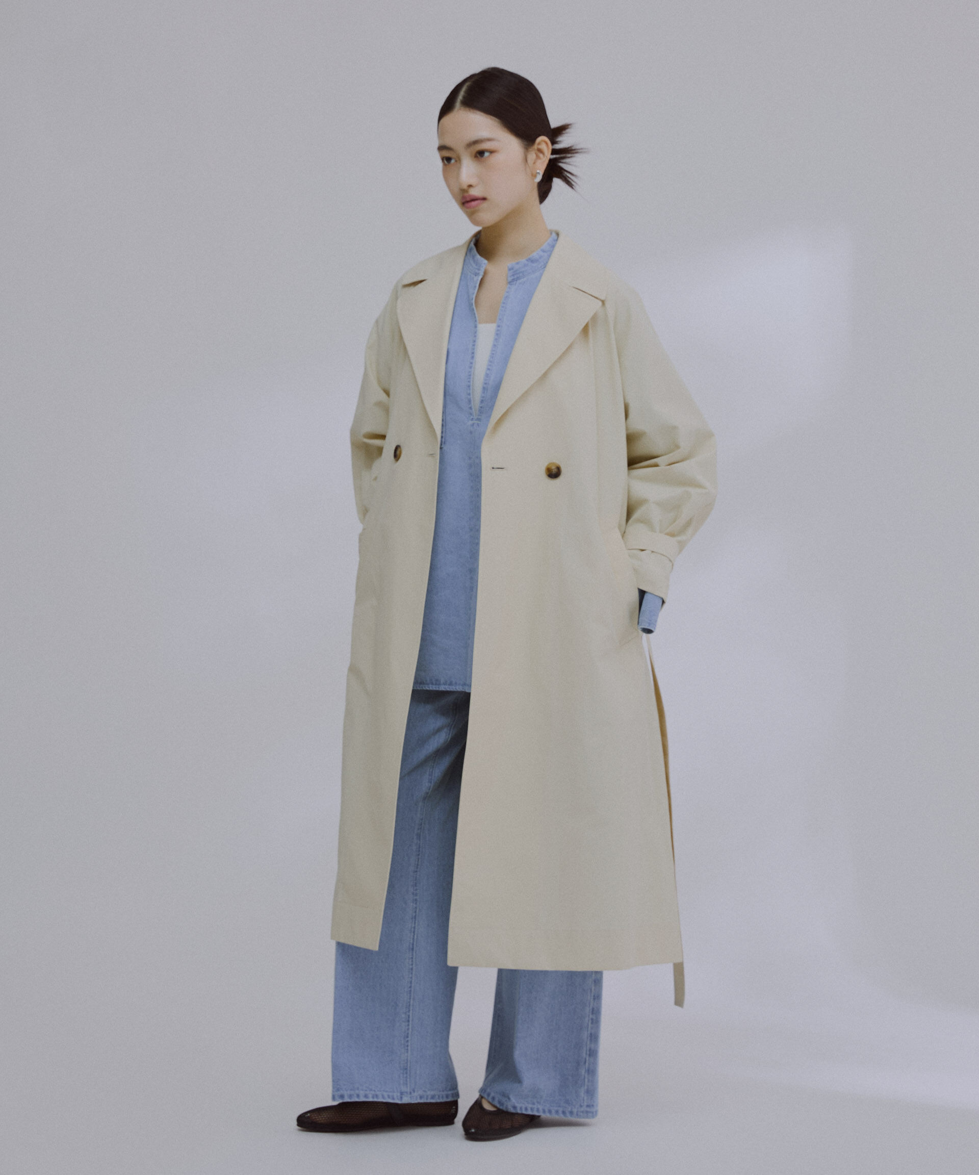 nano･universe「撥水加工コットンナイロンバックギャザーコート」|その他|