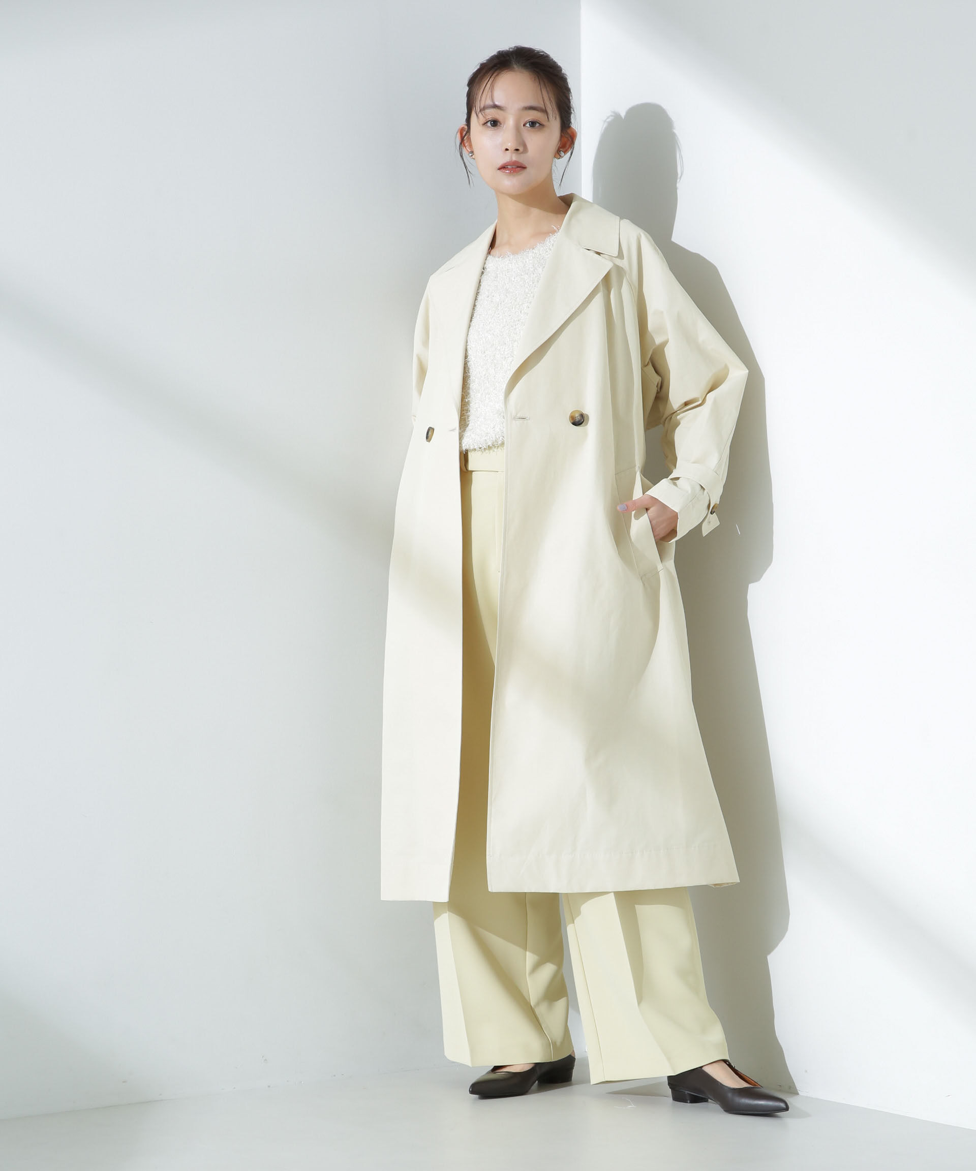 nano･universe「撥水加工コットンナイロンバックギャザーコート」|その他|