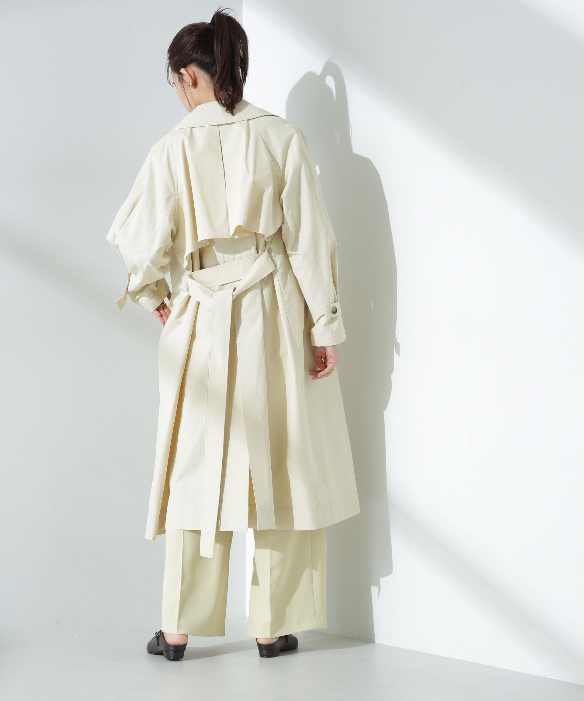 nano･universe「撥水加工コットンナイロンバックギャザーコート」|その他|