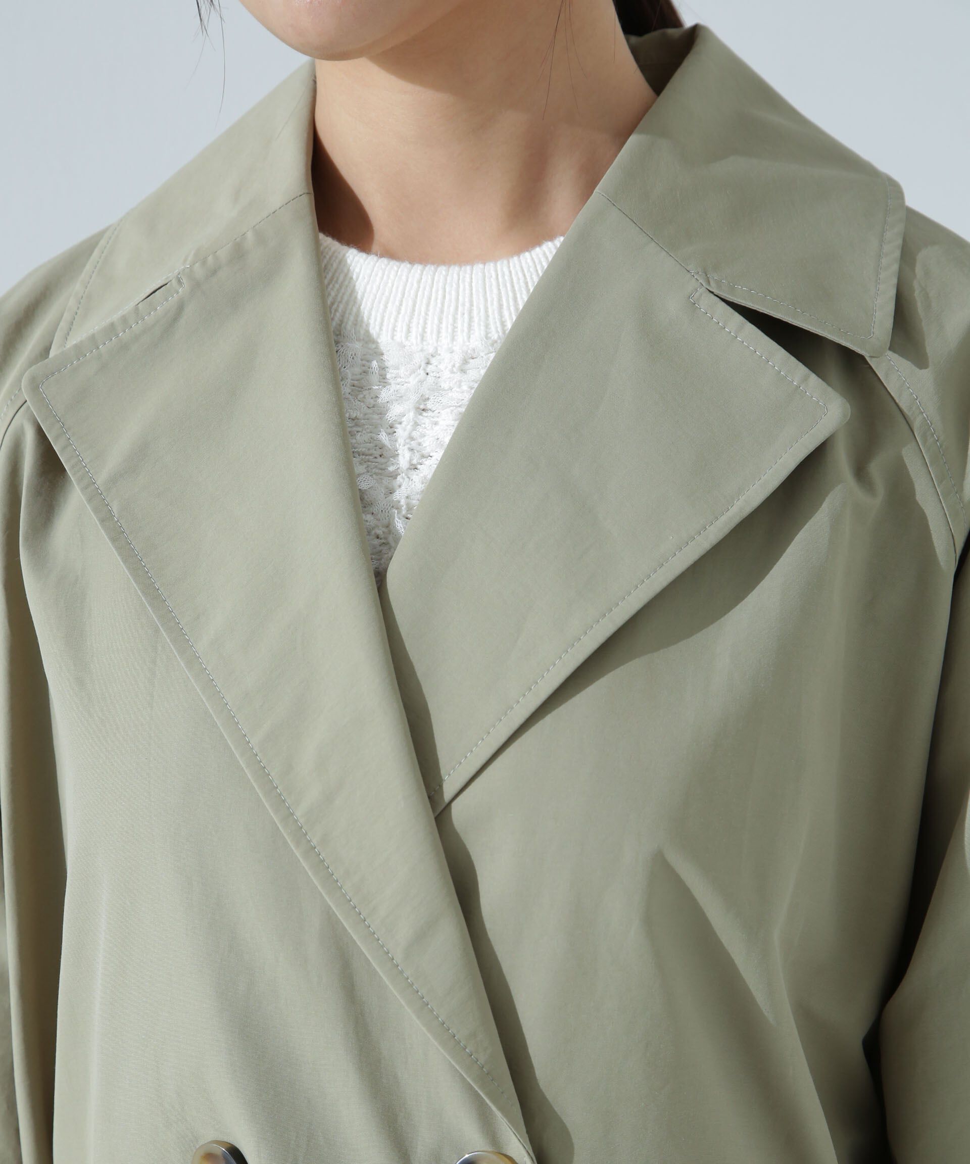 nano･universe「撥水加工コットンナイロンバックギャザーコート」|その他|