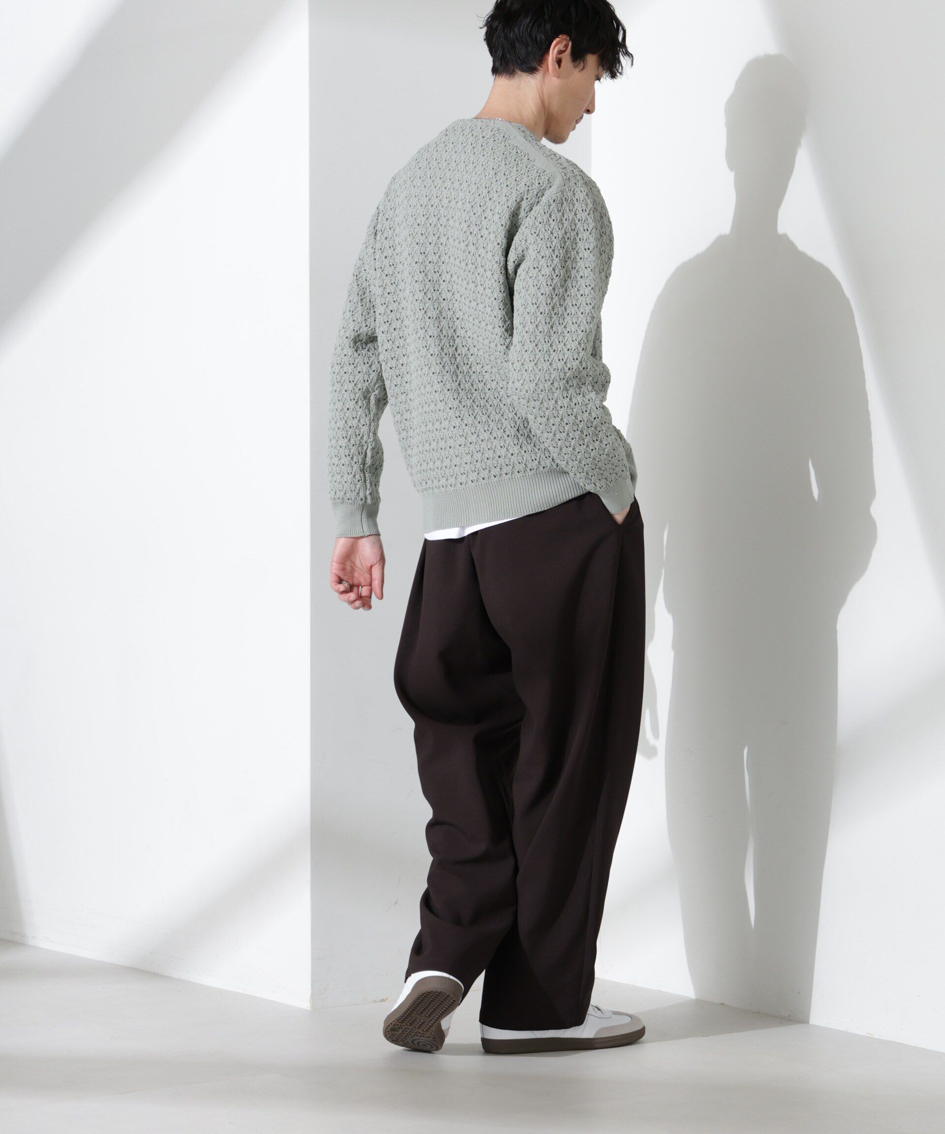 nano･universe「「大人のワイドパンツ」ハイツイストワイドスラックス」|チノ|