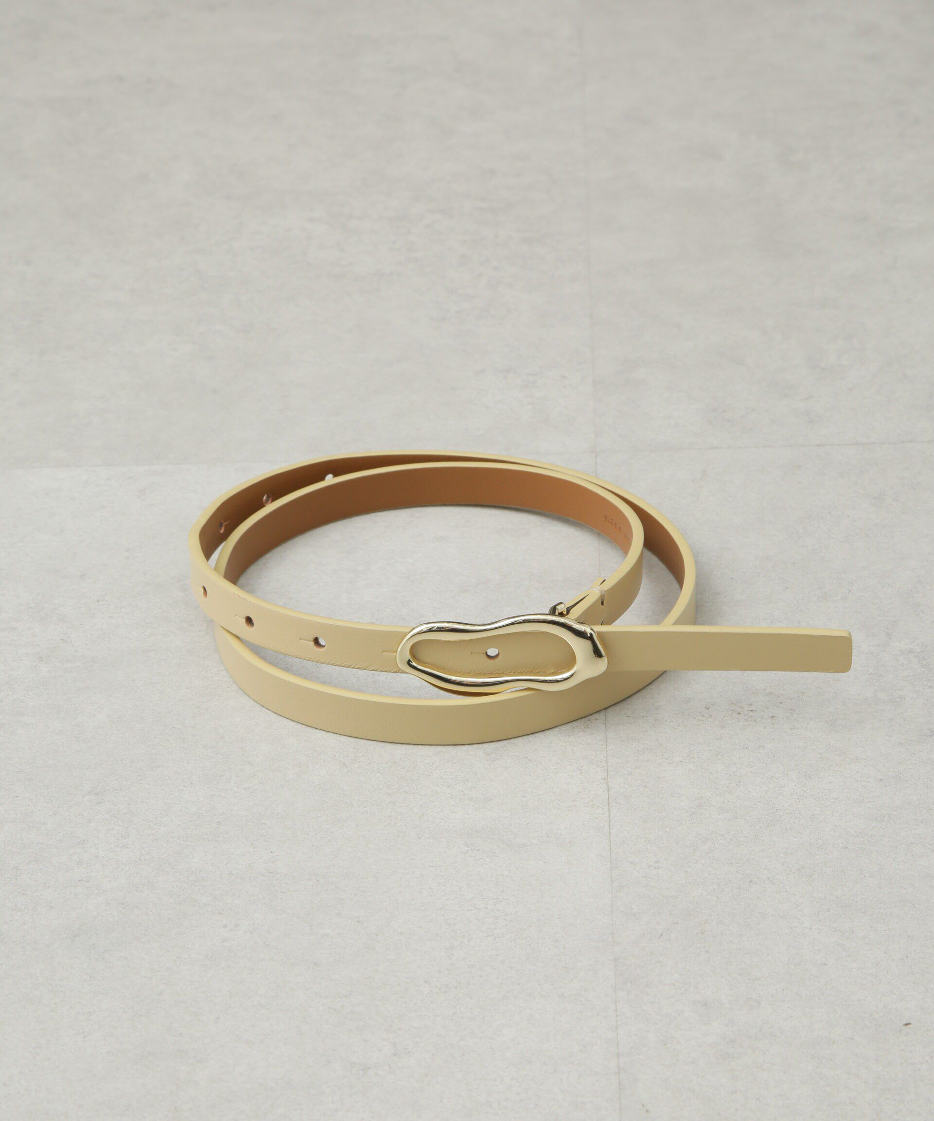 nano･universe「ウェーブバックルレザーベルト」|ベルト|