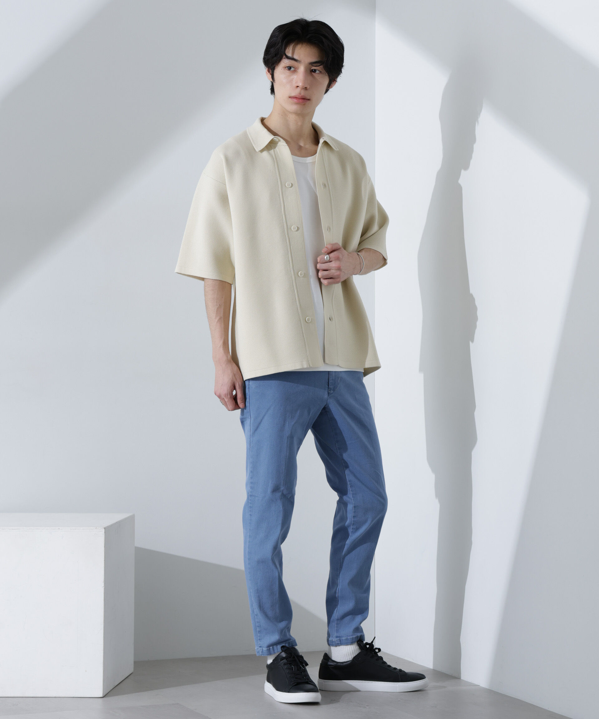 nano･universe「NORMANBROS別注 ストレッチイージーデニム」|チノ|