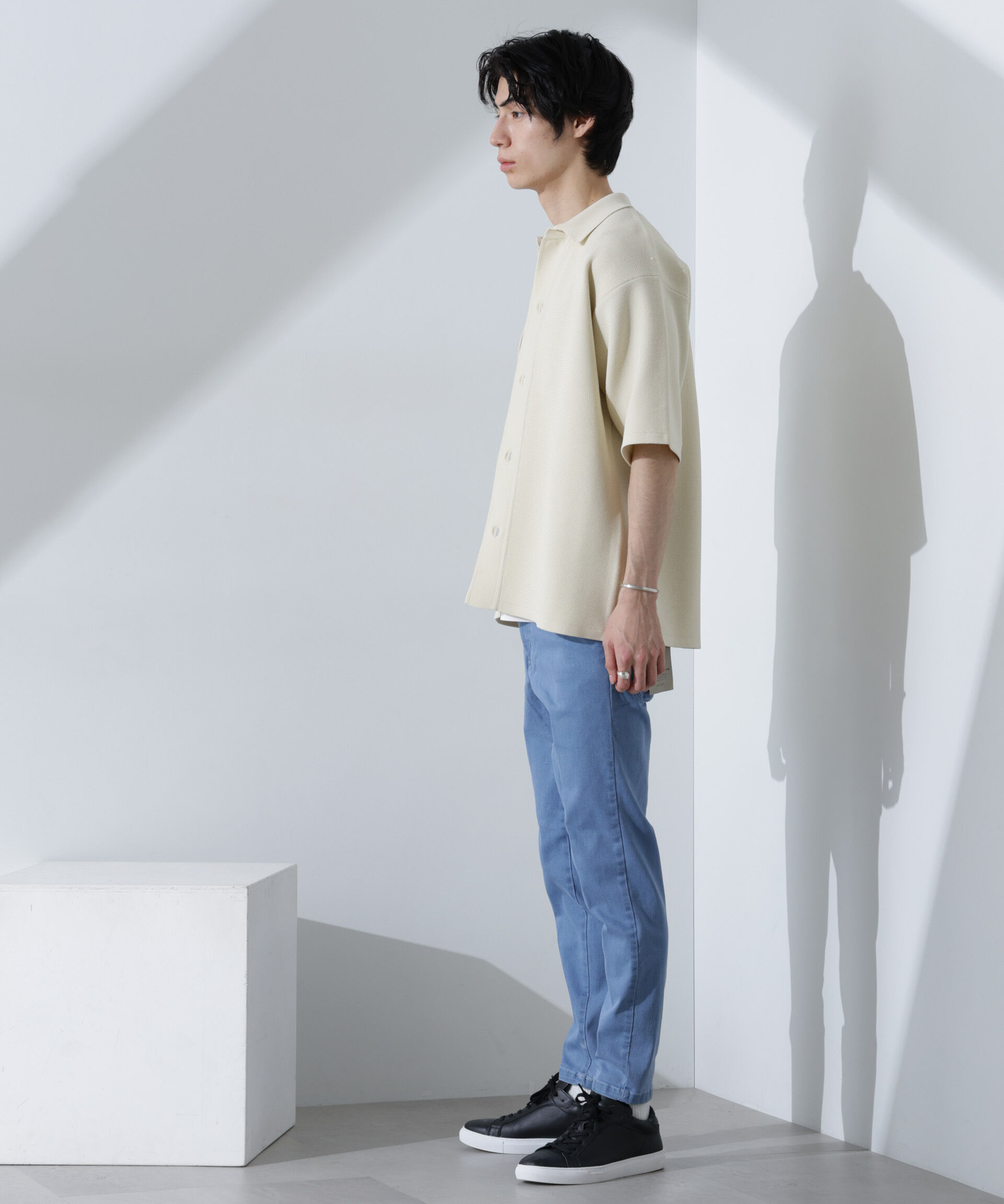 nano･universe「NORMANBROS別注 ストレッチイージーデニム」|チノ|