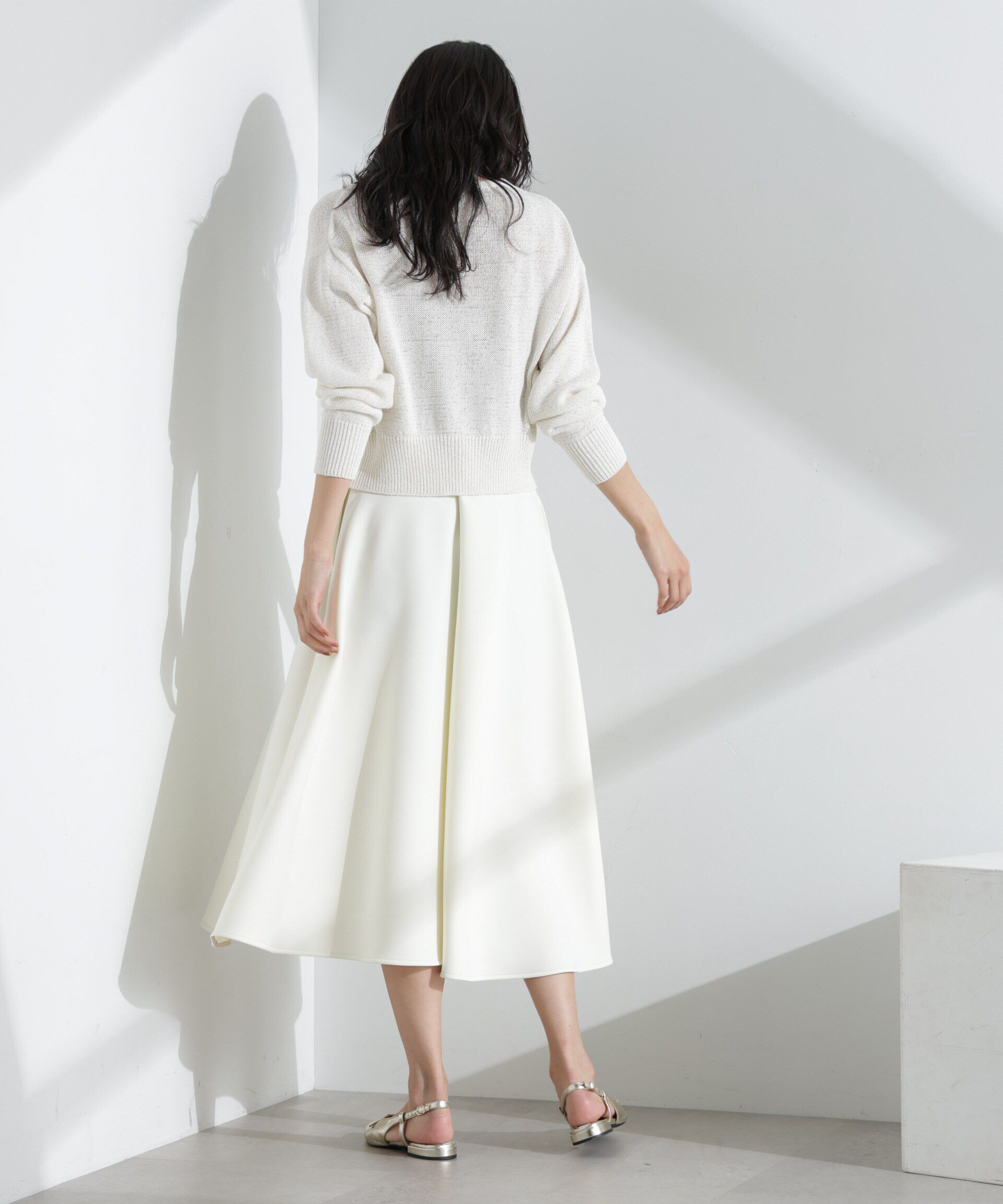 nano･universe「リネン混テープヤーンZIPカーディガン」|ニット・セーター|