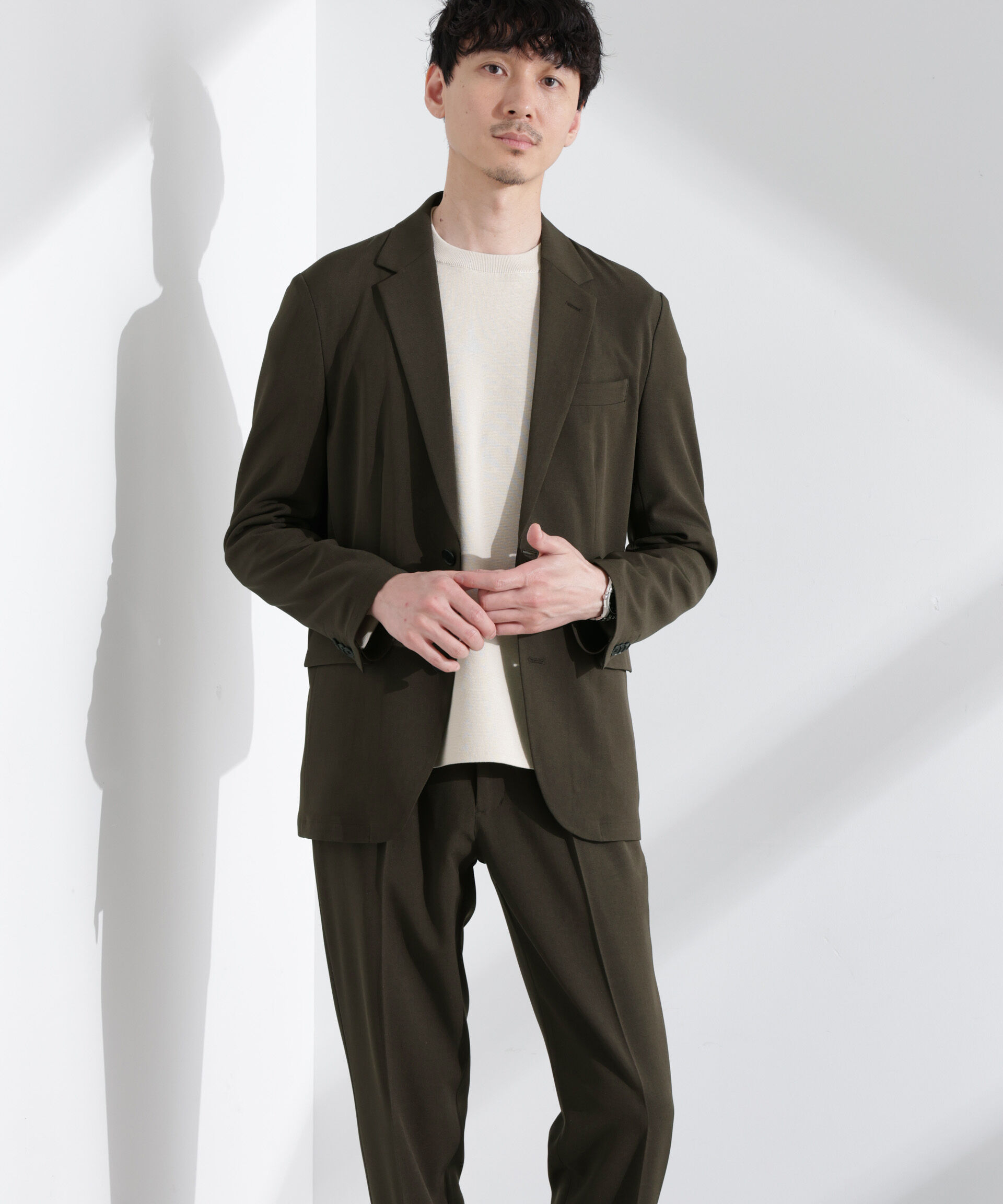 nano･universe「「Damerino」メランジドライツイル4WAYストレッチセットアップ」|スーツ|