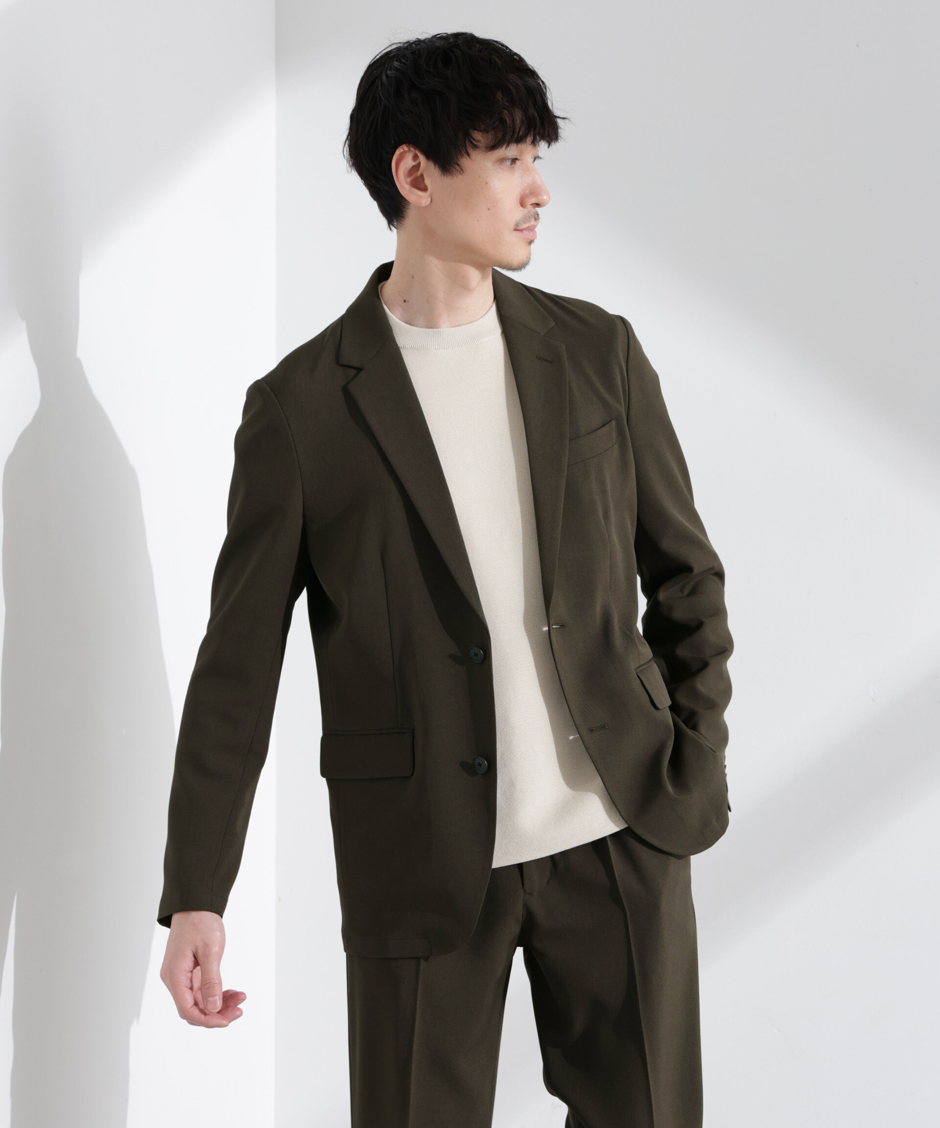 nano･universe「「Damerino」メランジドライツイル4WAYストレッチセットアップ」|スーツ|