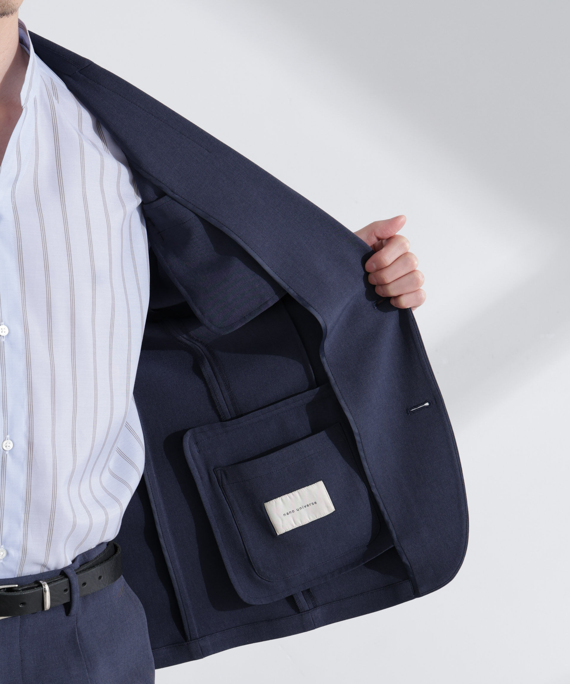 nano･universe「「Damerino」メランジドライツイル4WAYストレッチセットアップ」|スーツ|