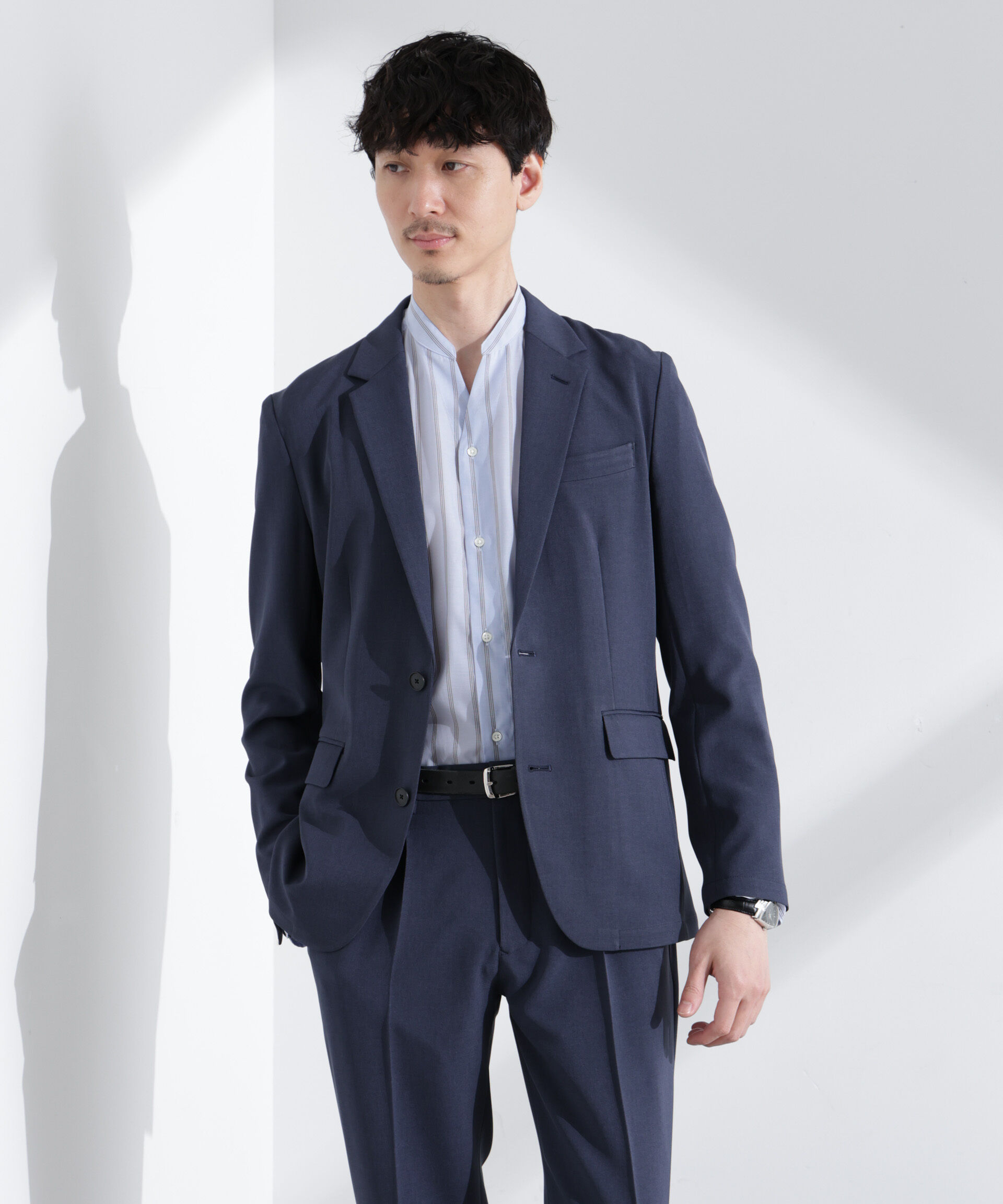 nano･universe「「Damerino」メランジドライツイル4WAYストレッチセットアップ」|スーツ|