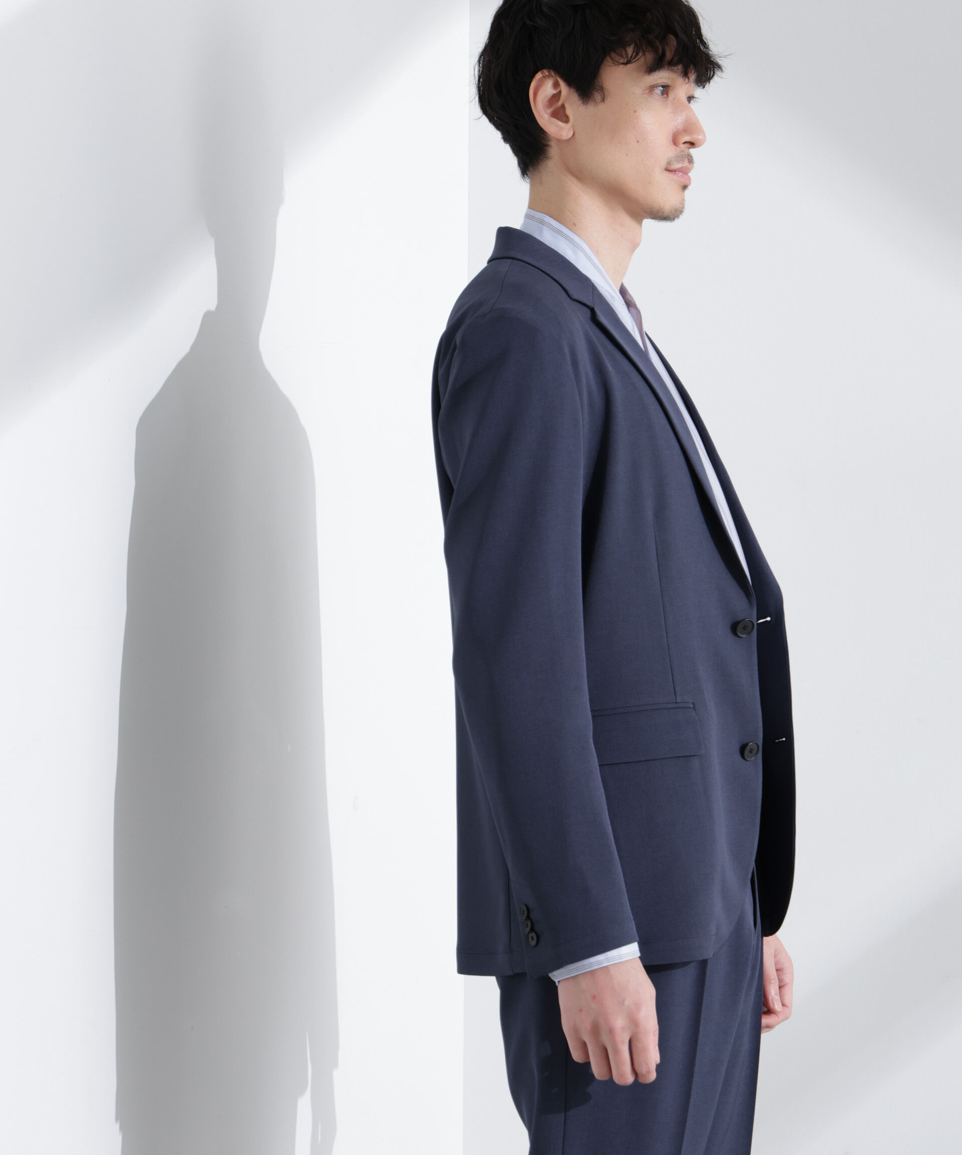 nano･universe「「Damerino」メランジドライツイル4WAYストレッチセットアップ」|スーツ|