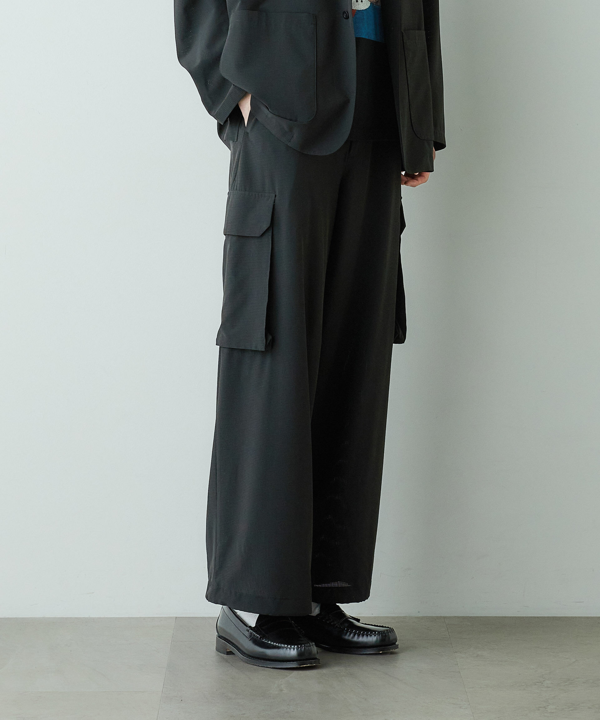 nano･universe「「HOTEL PALACE」オテルパラス アスレチックテックミリタリーパンツ」|チノ|